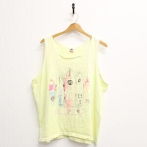 Vintage Surfing Board Tank Top XL